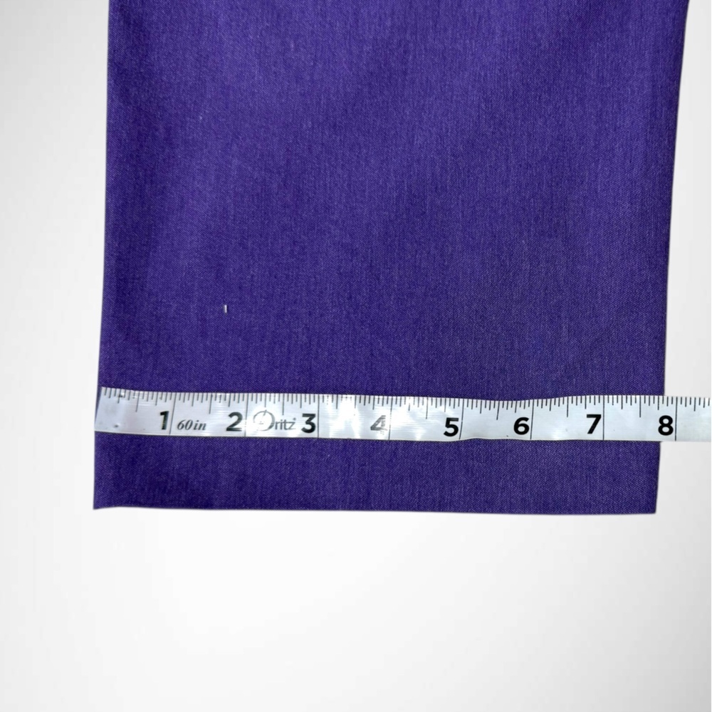 Alfred Dunner Allure Slimming Pants Petite 14P – Purple Stretch Pull-On - Picture 9 of 13